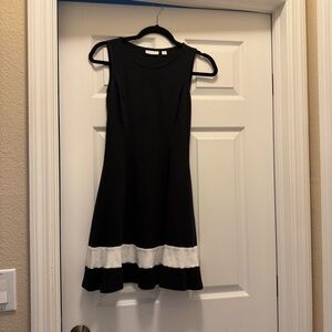 New York & Company Black and White Dress